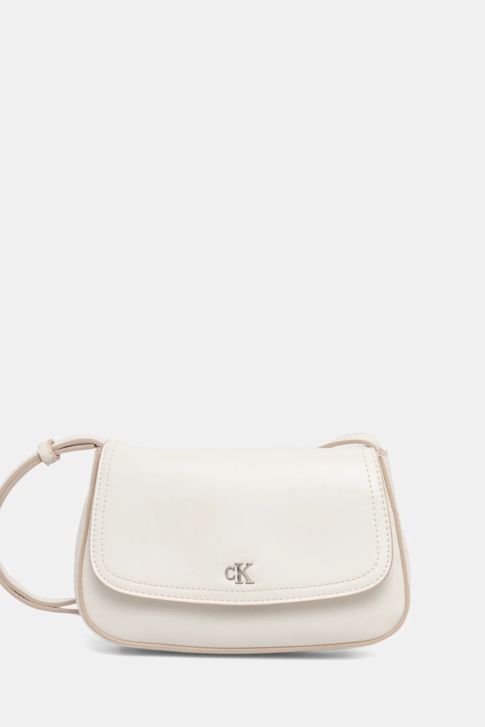 Kabelka Calvin Klein přírodní kůže béžová LV04F3421G