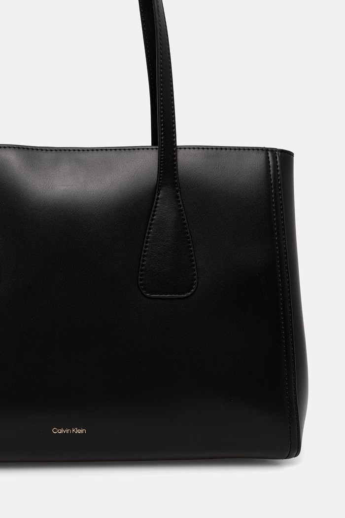Аксесоари Calvin Klein шопинг чанта дамски от имитация на кожа LV04F3442G черен