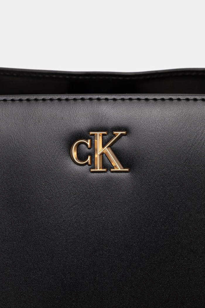 Calvin Klein шопинг чанта дамски от имитация на кожа LV04F3442G черен