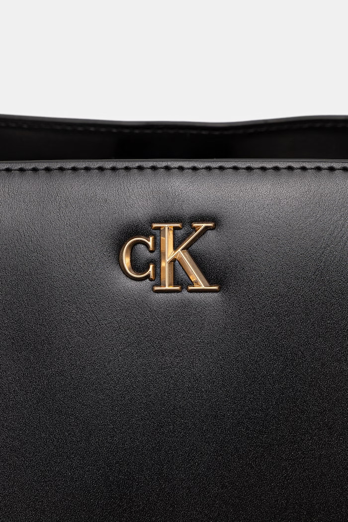 Calvin Klein шопинг чанта дамски от имитация на кожа LV04F3442G черен