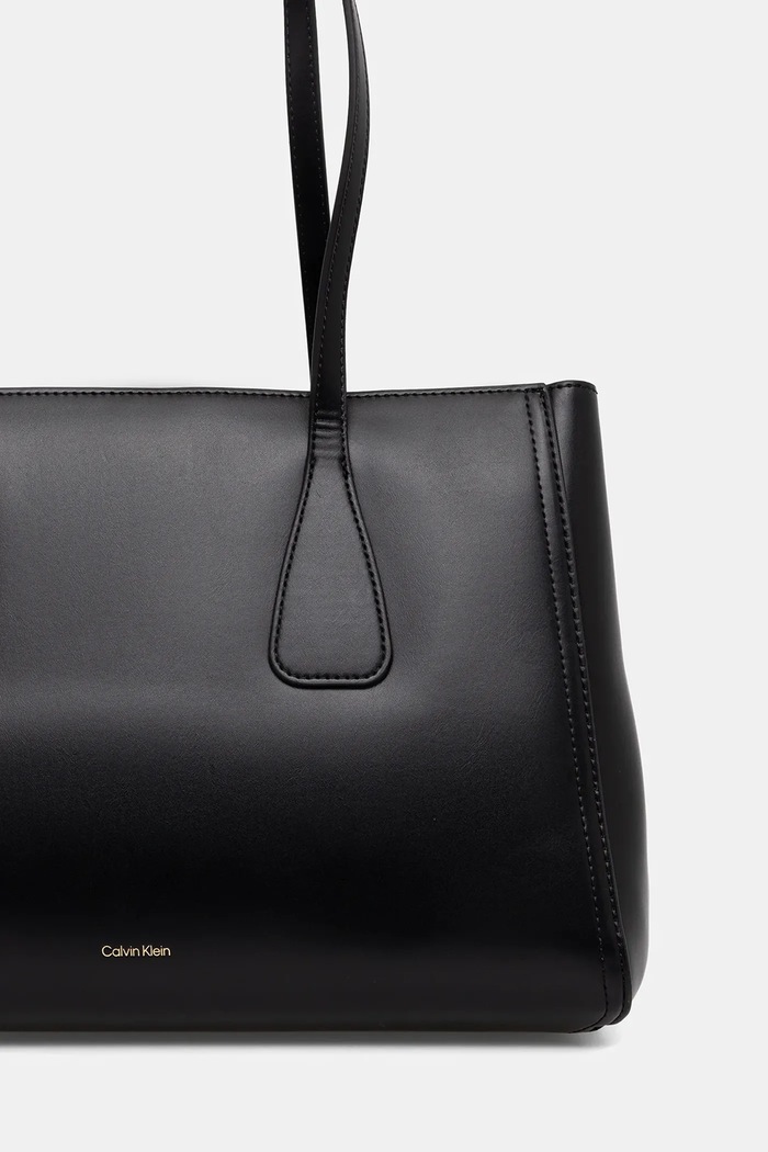 Doplňky Calvin Klein nákupní taška dámská z imitace kůže LV04F3442G černá
