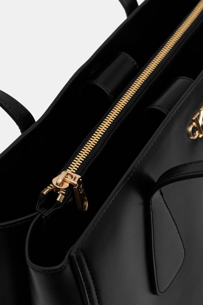 Calvin Klein nákupní taška dámská z imitace kůže LV04F3442G černá