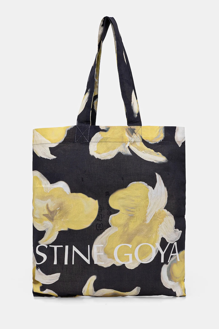 Bavlnená taška Stine Goya vzorovaný žltá SG.PS26.A016.2285