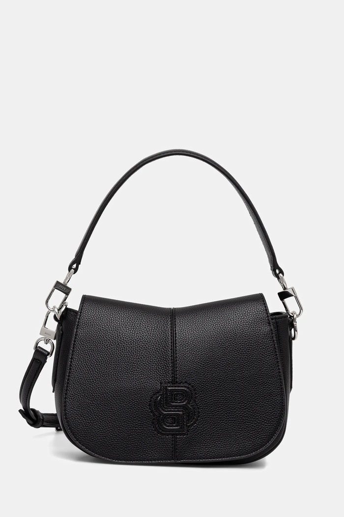 Kabelka BOSS Anett NEW Saddle jednofarebný čierna 50557908