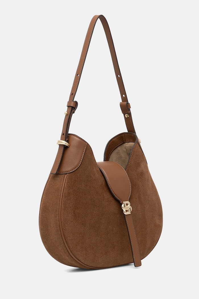 Замшева сумочка BOSS BOSS BEYOND Hobo S 50557954 коричневий SS26