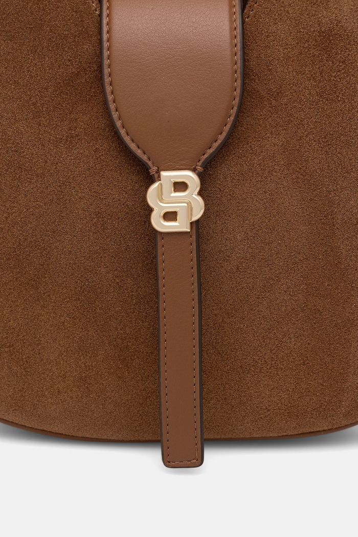 Замшева сумочка BOSS BOSS BEYOND Hobo S коричневий 50557954