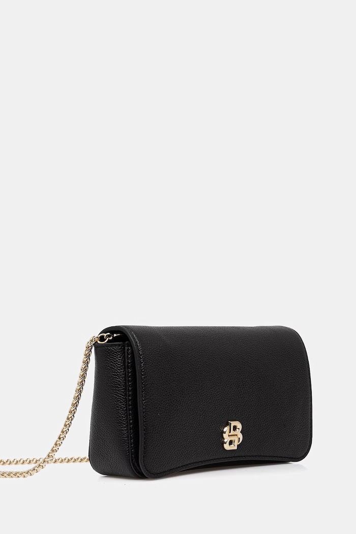 BOSS poșetă de piele BOSS BEYOND NewClutc 50557966 negru SS26