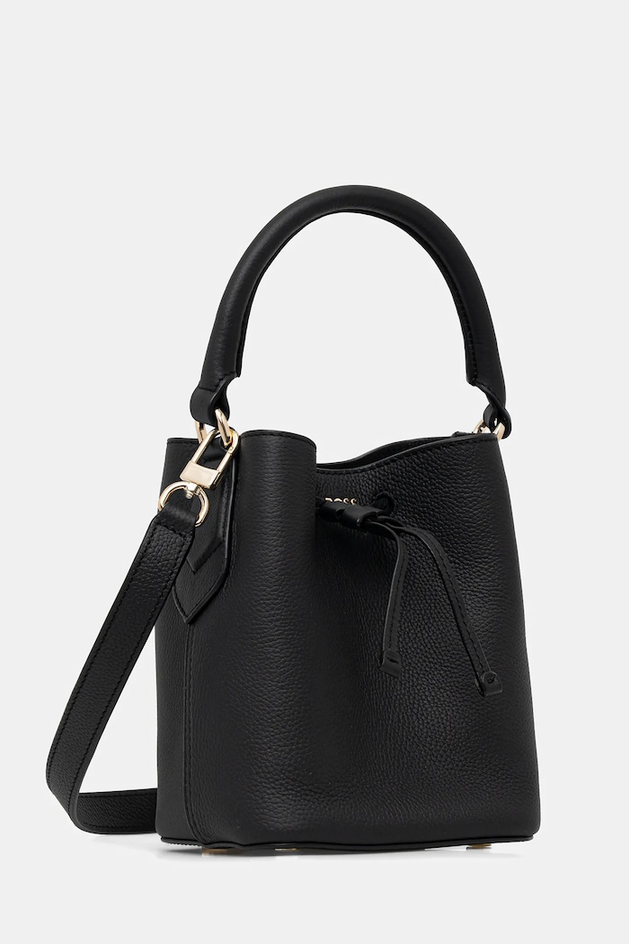Accesorii BOSS poșetă de piele Lenah SM Bucket 50557980 negru