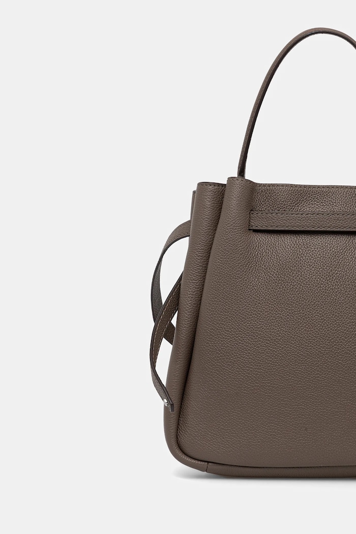 Doplnky Kožená kabelka Tory Burch Romy Bucket 166982.250 hnedá