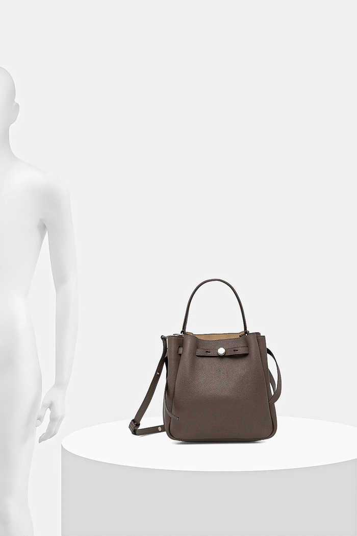 Kožená kabelka Tory Burch Romy Bucket 166982.250