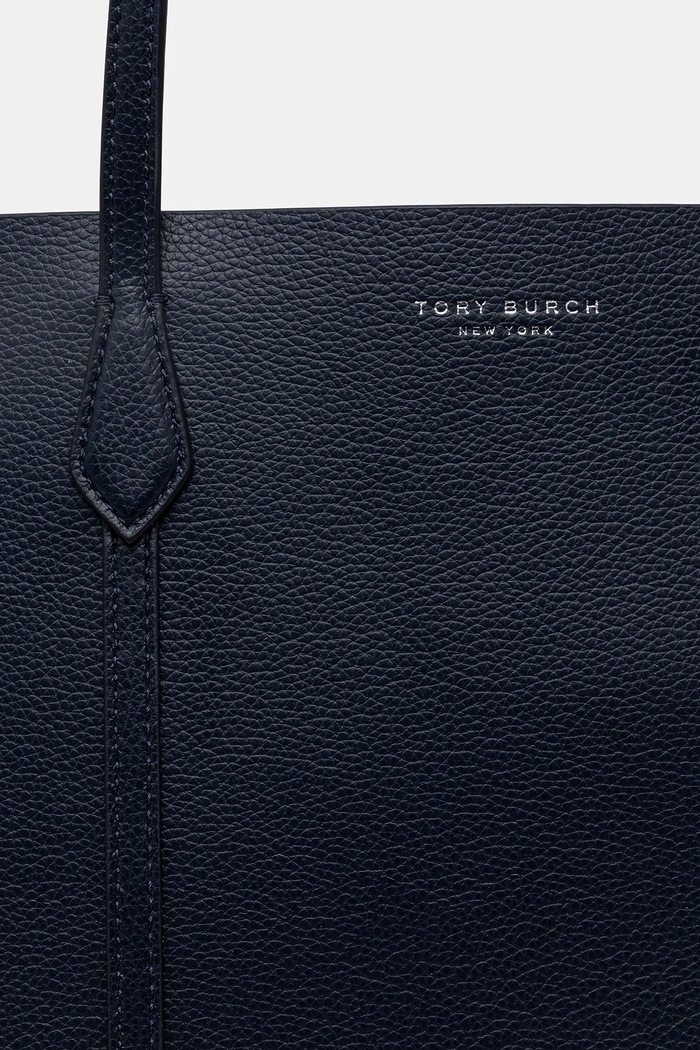 Kožená kabelka Tory Burch Perry tmavomodrá 169476.498