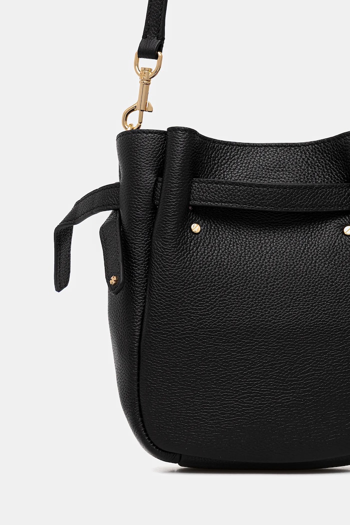 Accessori Tory Burch borsa a mano in pelle Roby Small Romy 171002.001 nero