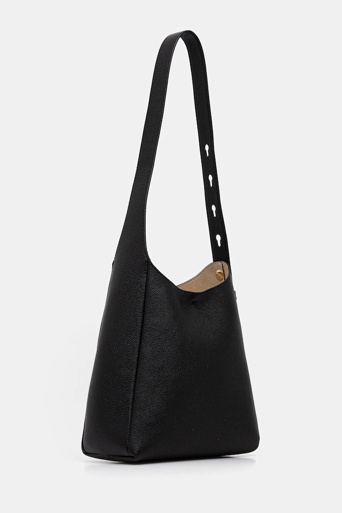 Δερμάτινη τσάντα Tory Burch Romy Small Romy 175172.001 μαύρο SS26