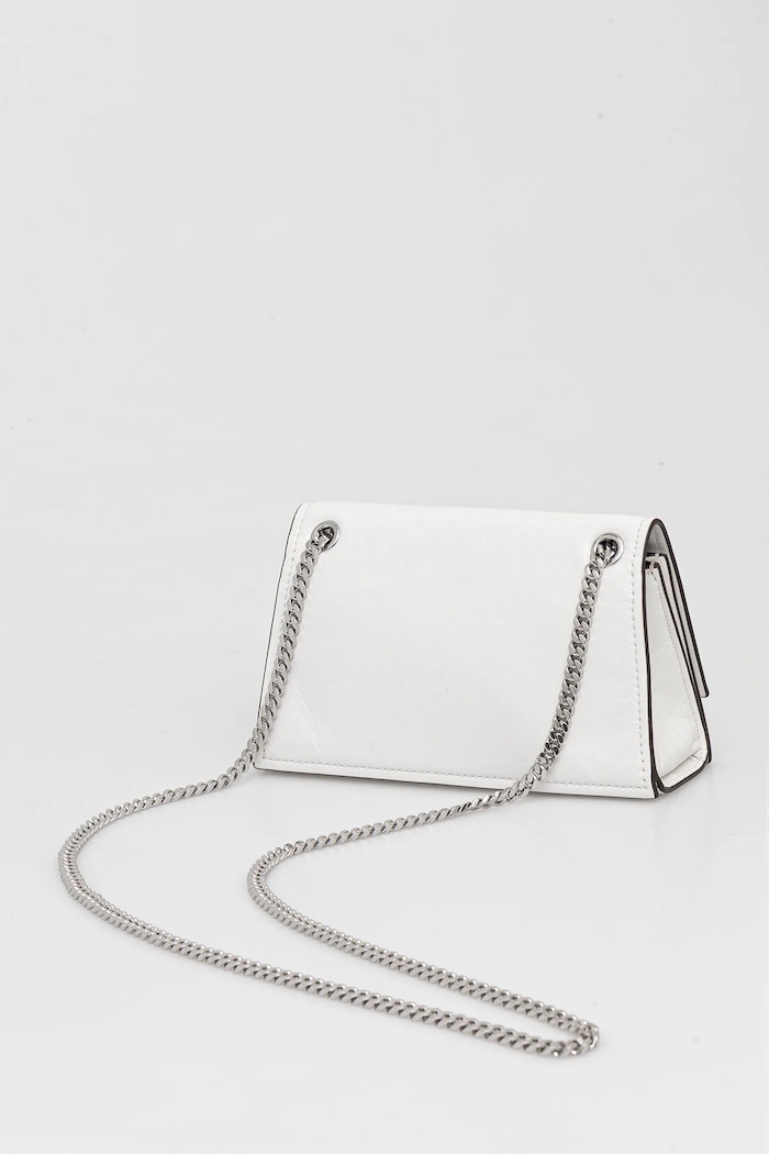 Doplňky Kožená kabelka Tory Burch Kira Turnlock 176642.100 bílá