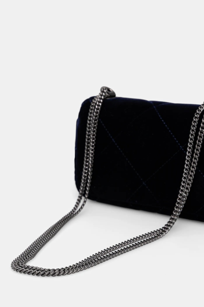 Αξεσουάρ Τσάντα Tory Burch Kira Diamond Kira Diamond Quilt 176199.430 σκούρο μπλε