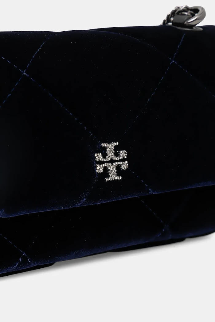 Τσάντα Tory Burch Kira Diamond Kira Diamond Quilt σκούρο μπλε 176199.430