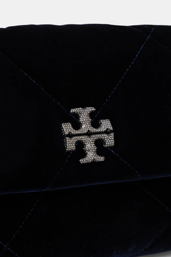Kabelka Tory Burch Kira Diamond tmavomodrá 177517.430