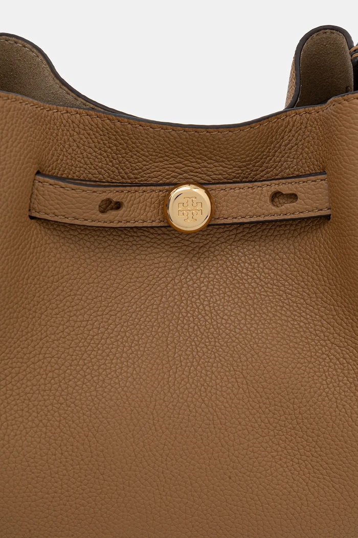 Tory Burch geantă de piele Romy bej 166982.227