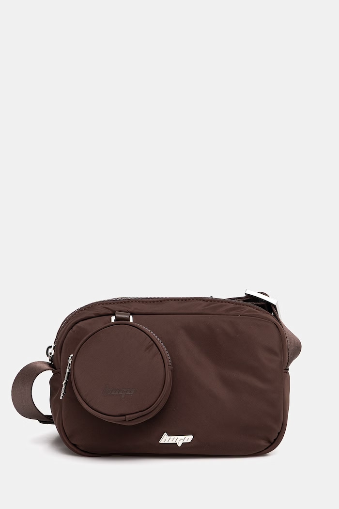Kabelka Hugo Blue Saffie_Crossbody jednofarebný hnedá 50558577