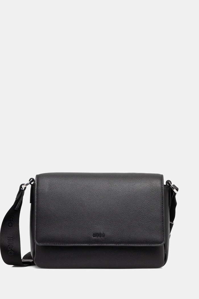 Kabelka HUGO Bel 2.0_Sh. Bag Flap jednofarebný čierna 50558172