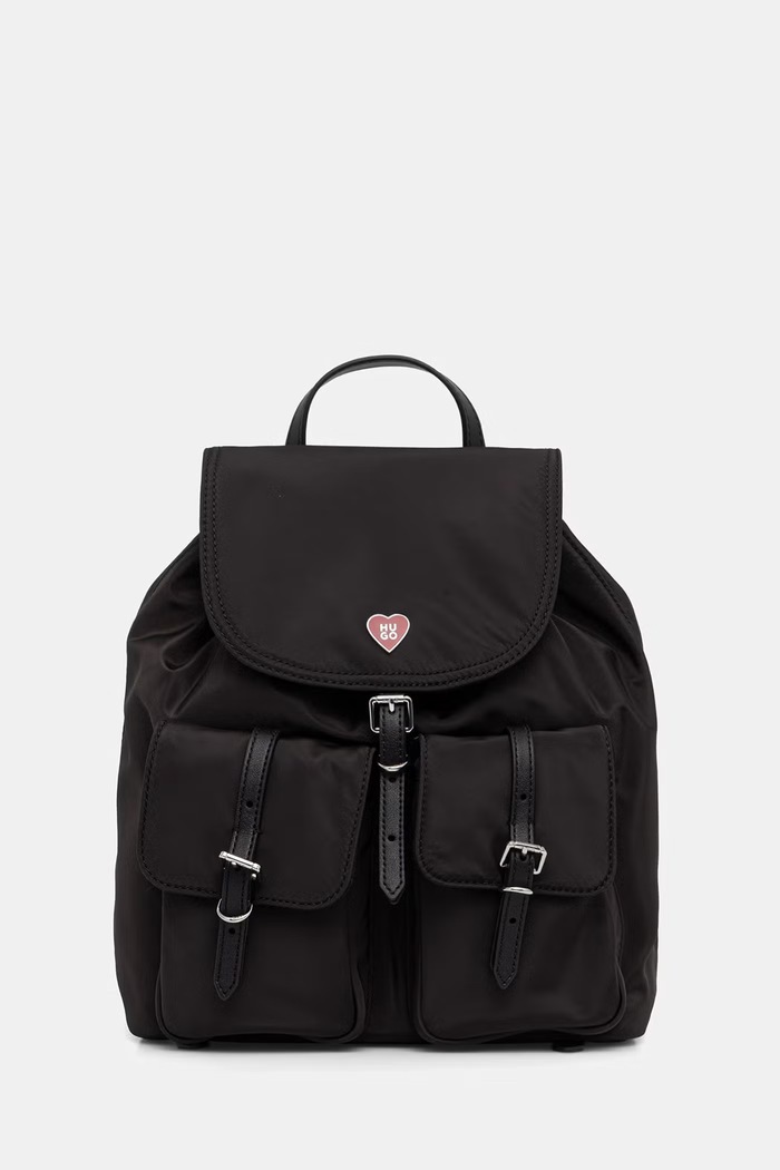 Ruksak HUGO Neeko N_Backpack jednofarebný čierna 50558225