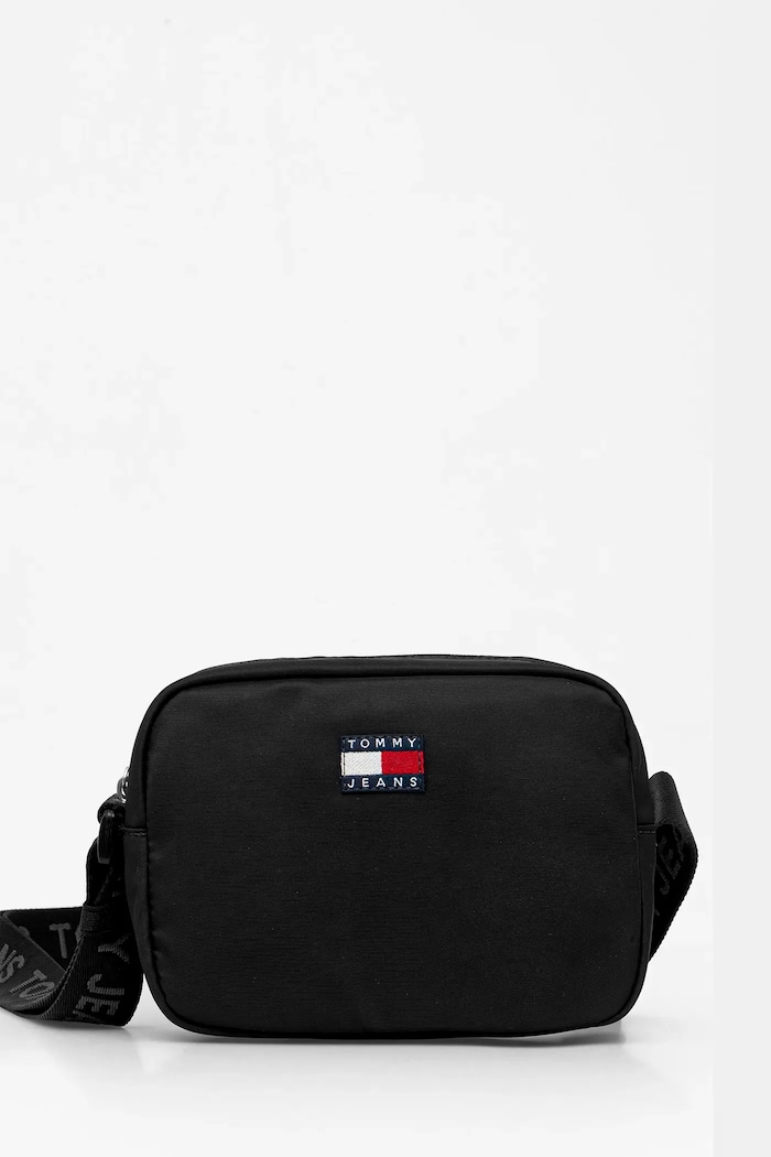 Kabelka Tommy Jeans jednofarebný čierna AW0AW18070