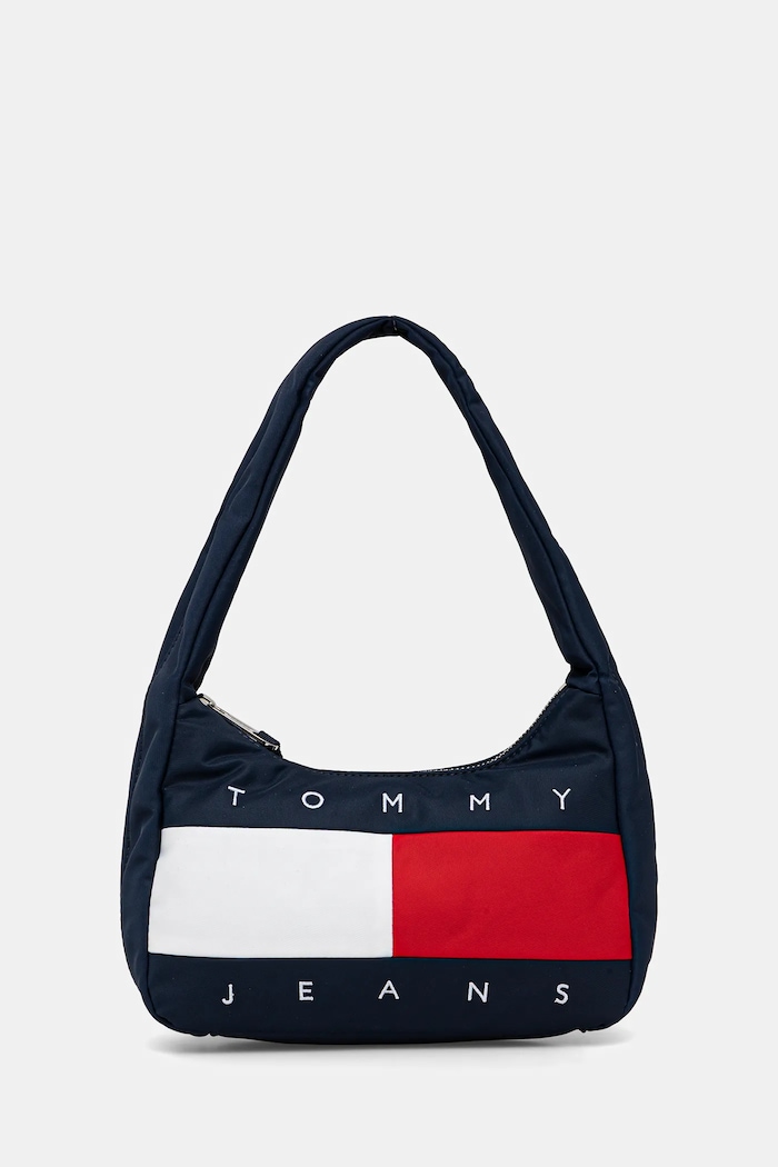 Чанта Tommy Jeans щампа тъмносин AW0AW18074