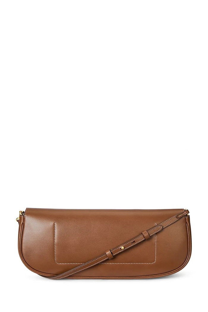 Αξεσουάρ Δερμάτινη τσάντα Polo Ralph Lauren 428971315 καφέ
