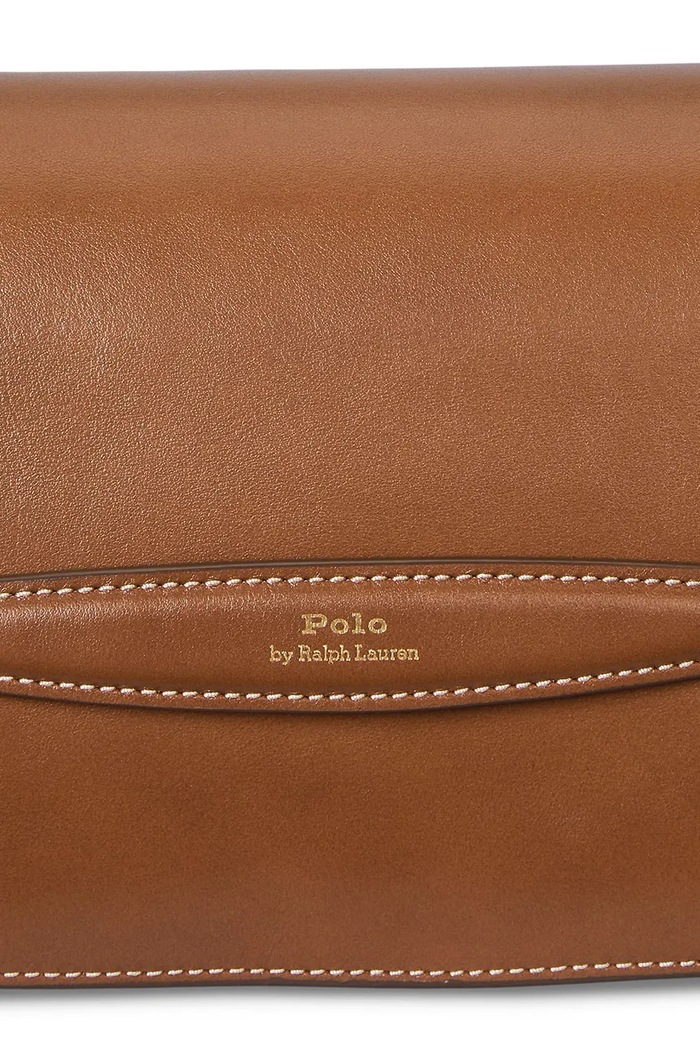 Δερμάτινη τσάντα Polo Ralph Lauren 428971315 καφέ