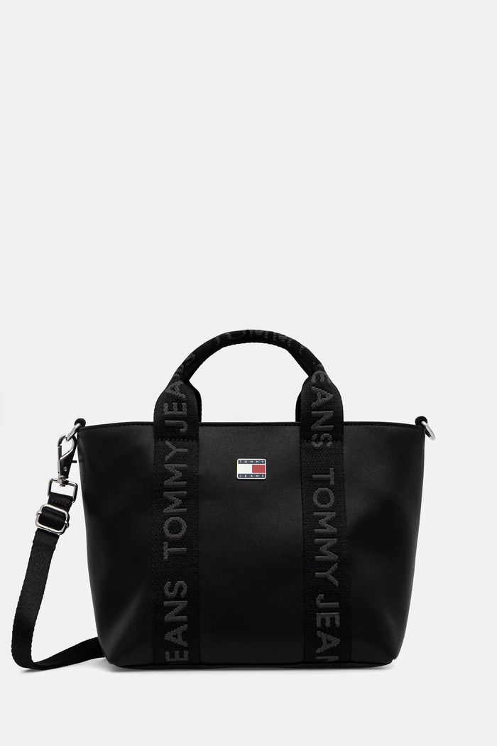Torbica Tommy Jeans Ne ustreza A4 črna AW0AW18063
