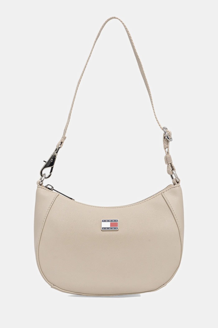 Kabelka Tommy Jeans nášivka béžová AW0AW18064