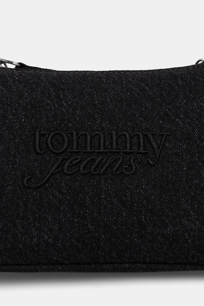 Τζιν τσάντα Tommy Jeans μαύρο AW0AW18083