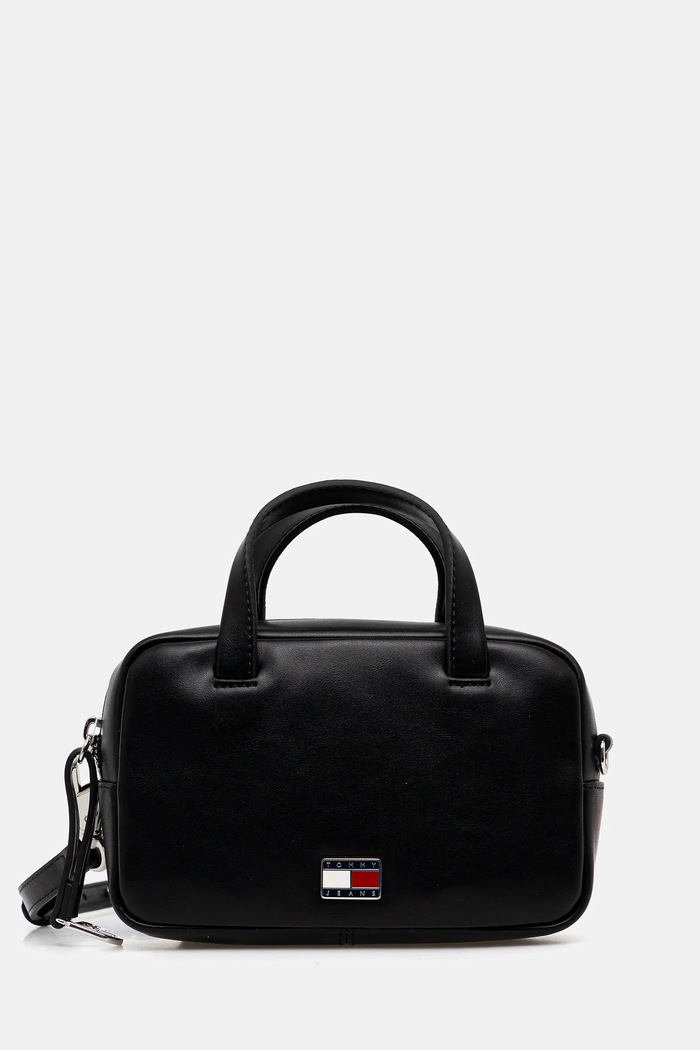 Tommy Jeans kézitáska szintetikus bőr fekete AW0AW18084