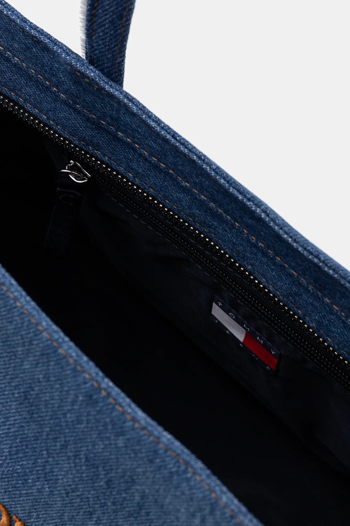Džínová taška Tommy Jeans AW0AW18576 modrá