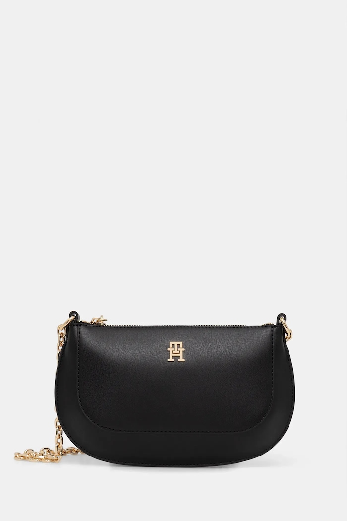Tommy Hilfiger poșetă uni negru AW0AW18142