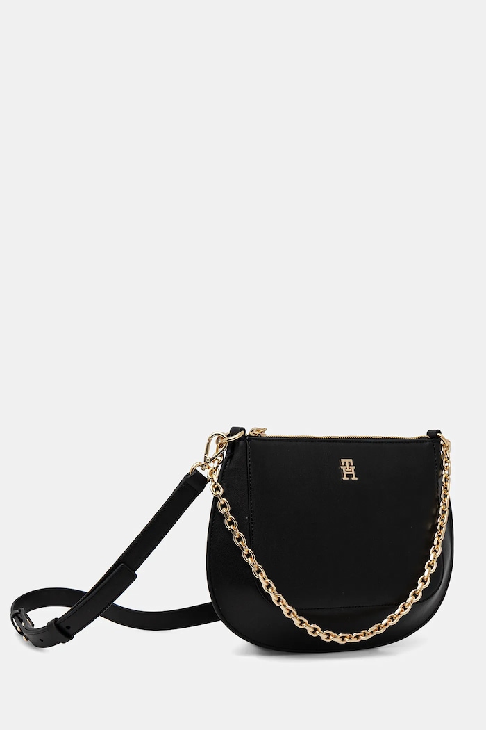 Tommy Hilfiger poșetă de piele AW0AW18143 negru SS26