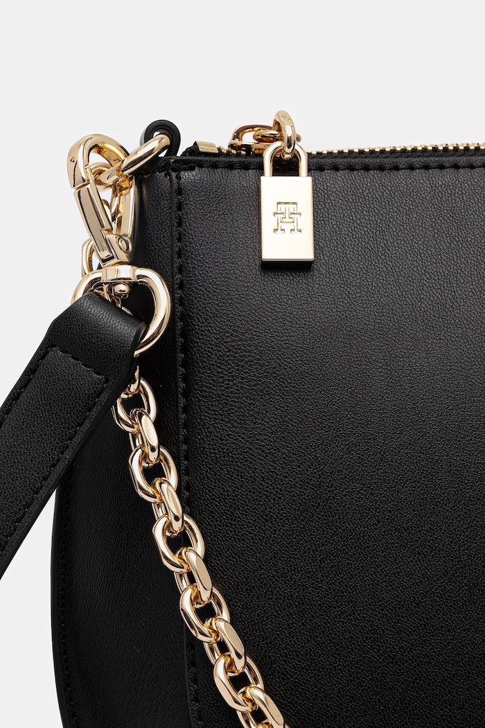 Accesorii Tommy Hilfiger poșetă de piele AW0AW18143 negru