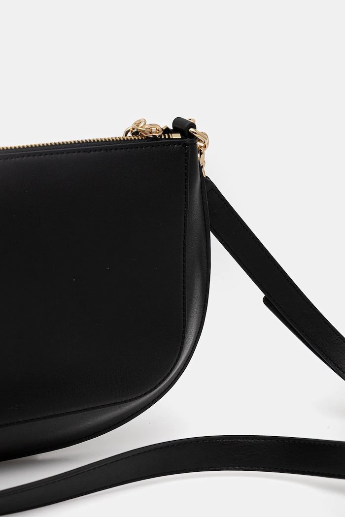 Tommy Hilfiger poșetă de piele negru AW0AW18143
