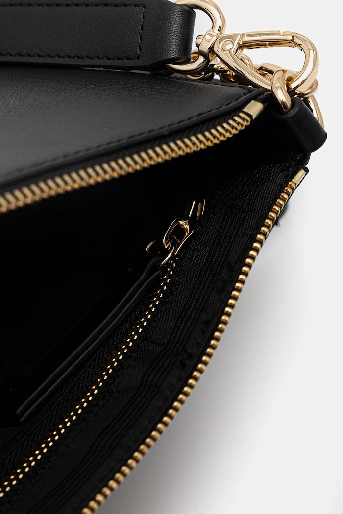 Tommy Hilfiger poșetă de piele AW0AW18143 negru