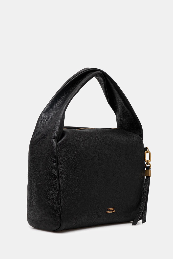 Tommy Hilfiger poșetă de piele AW0AW18152 negru SS26