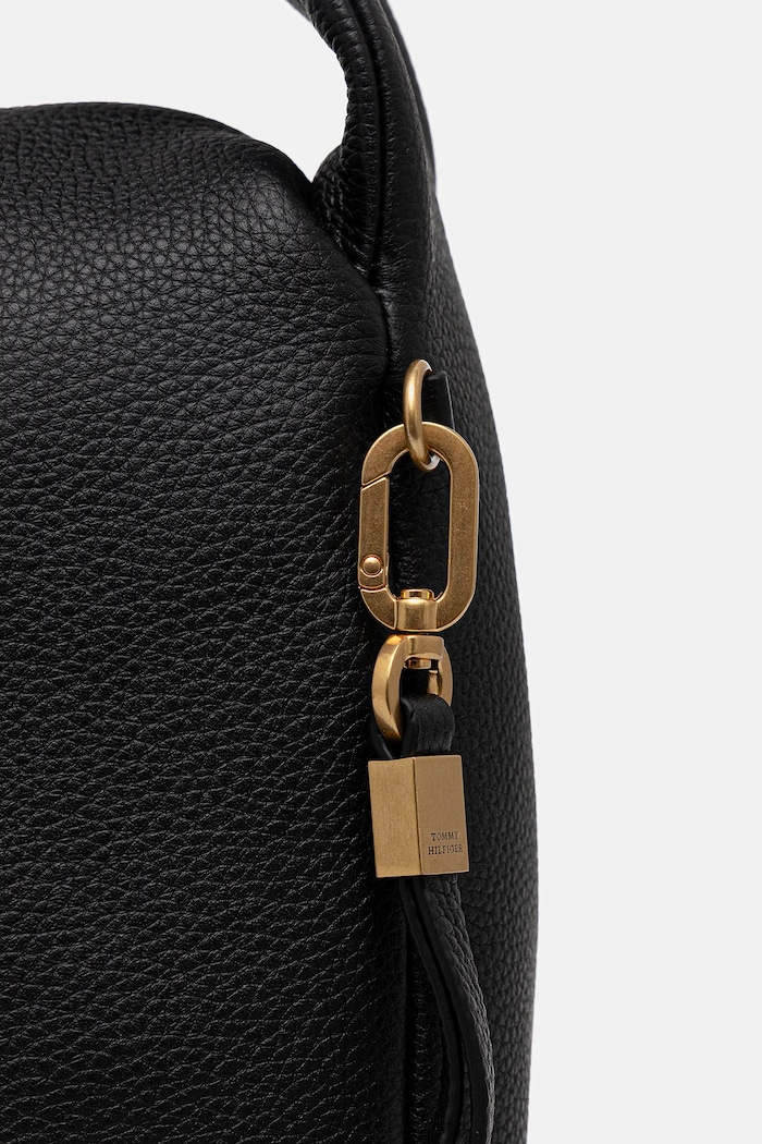 Accesorii Tommy Hilfiger poșetă de piele AW0AW18152 negru