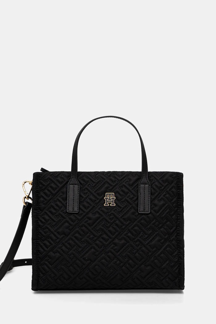 Tommy Hilfiger poșetă uni negru AW0AW18162