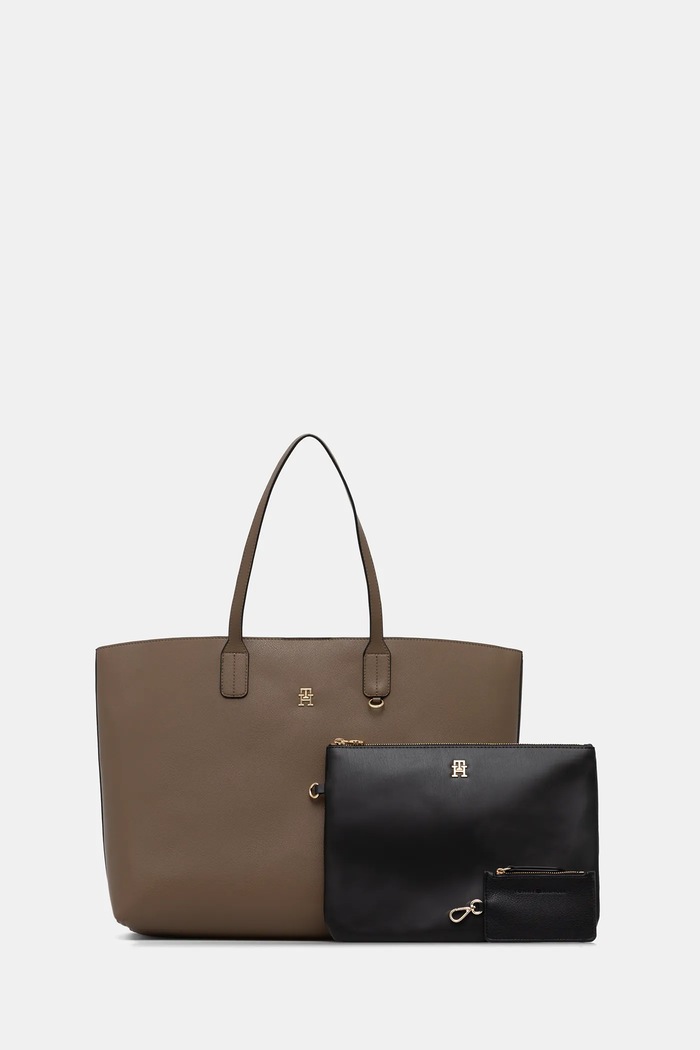 Tommy Hilfiger kézitáska szintetikus bőr bézs AW0AW18173