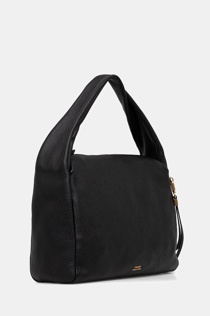 Tommy Hilfiger torebka skórzana AW0AW18285 czarny SS26
