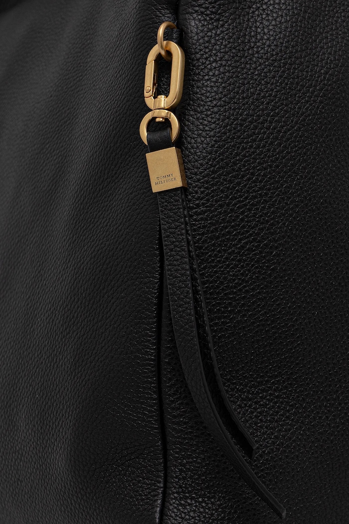 Tommy Hilfiger torebka skórzana AW0AW18285 czarny