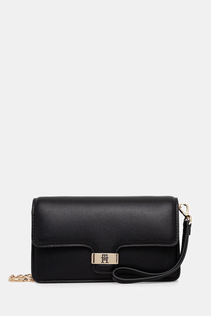 Tommy Hilfiger kézitáska szintetikus bőr fekete AW0AW18288