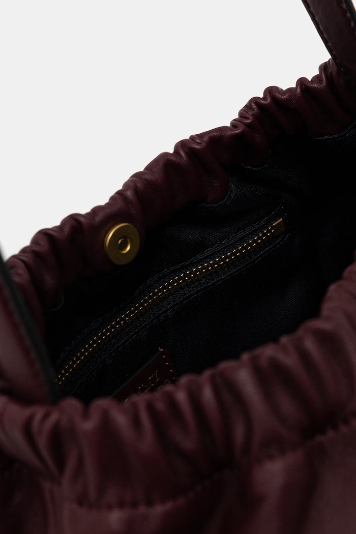 Tommy Hilfiger poșetă de piele AW0AW18307 burgundia