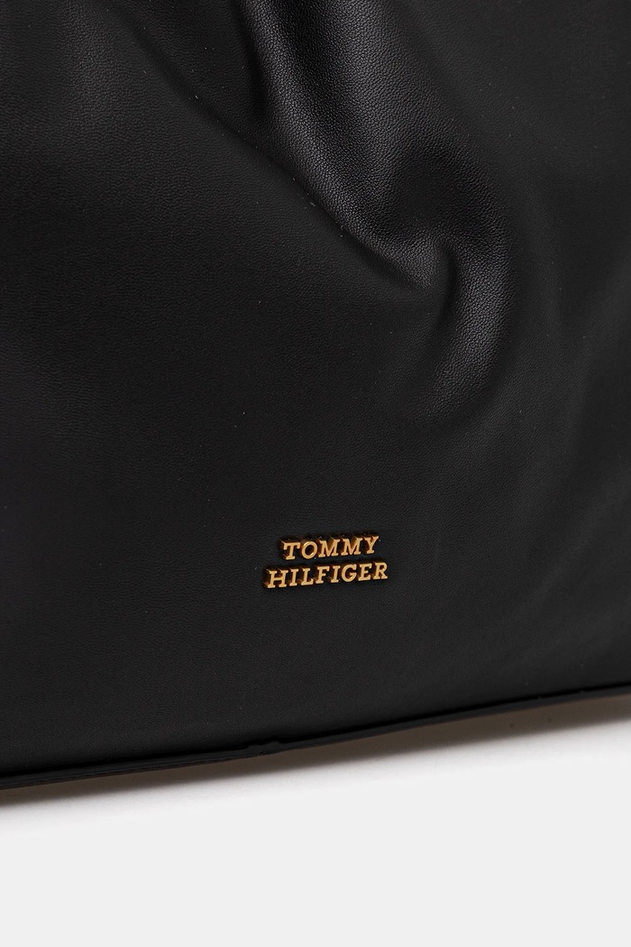 Doplnky Kožená kabelka Tommy Hilfiger AW0AW18308 čierna