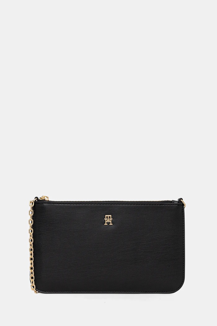 Tommy Hilfiger kézitáska szintetikus bőr fekete AW0AW18298