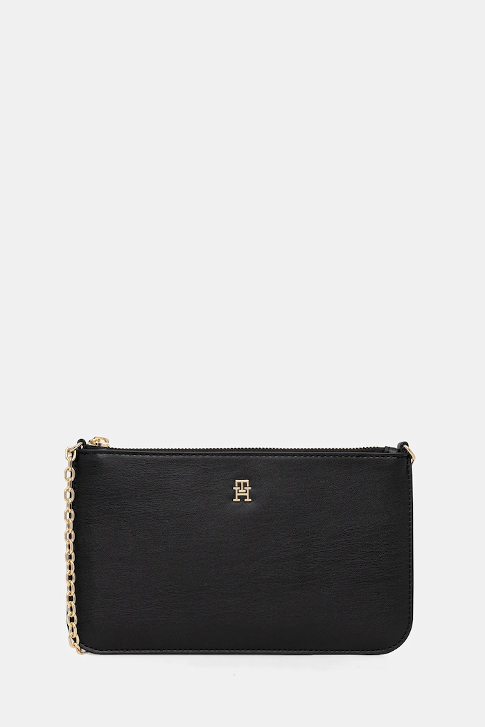 Tommy Hilfiger kézitáska szintetikus bőr fekete AW0AW18298